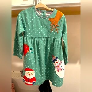 Mini Boden holiday dress. Size 18 to 24 months